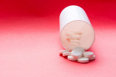 Tablets and bottle Getty Images 1153865536