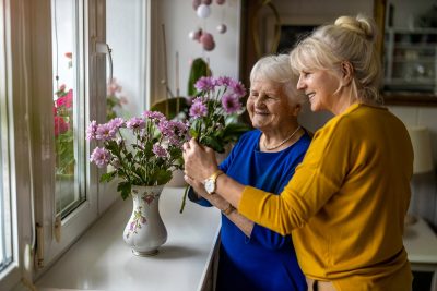 Older woman with daughter Getty Images 1446913049
