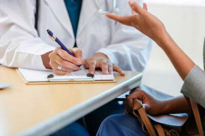 Doctor and patient discussion Getty Images 2247506049