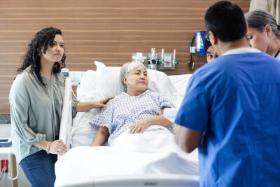 Doctor consulting with patient and family Getty Images 2050951991