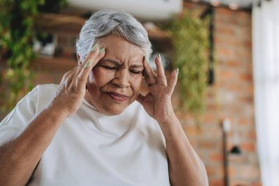 Older adult with head pain Getty Images 2200416754