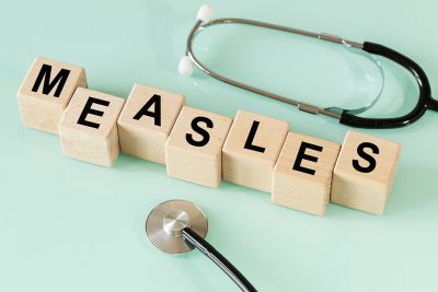 Measles graphic Getty Images 657442234