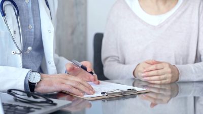Doctor and patient Getty Images 2177937272