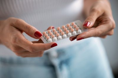 Holding contraceptives Getty Images 1226447029